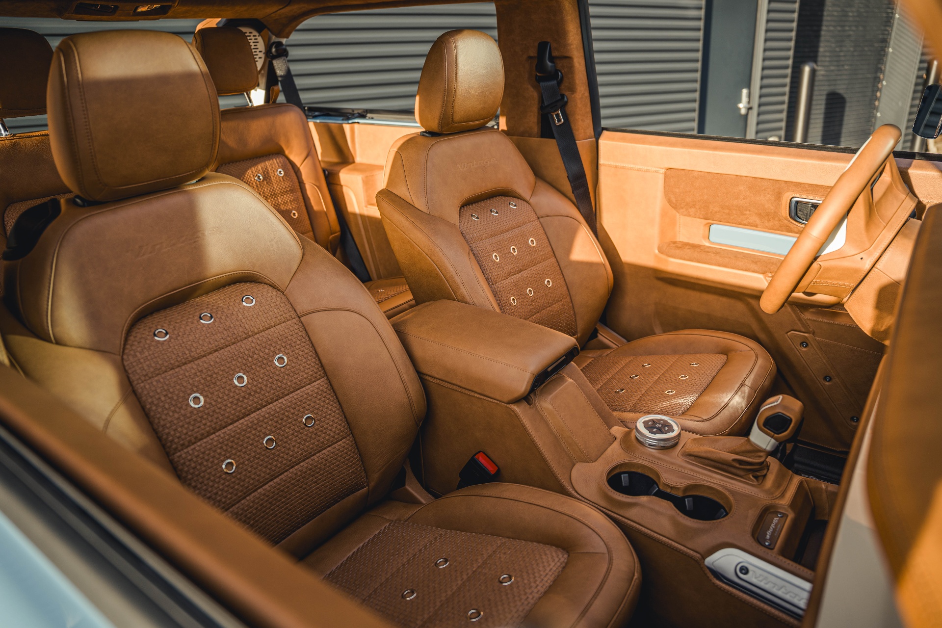 Tan seats